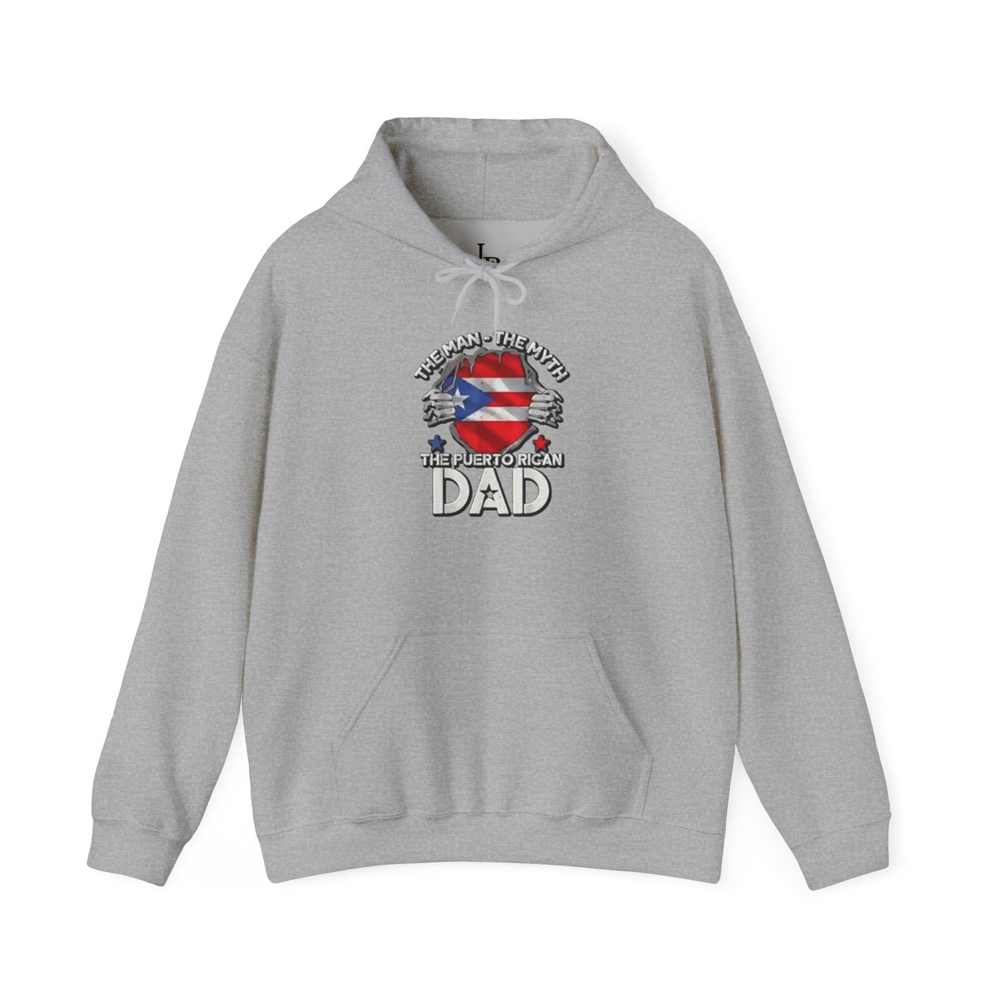 The Puerto Rican DAD Unisex Hoodie, Cozy Sweatshirt, Casual Wear, Gifts for Adventures, Pride Apparel, Comfortable Streetwear