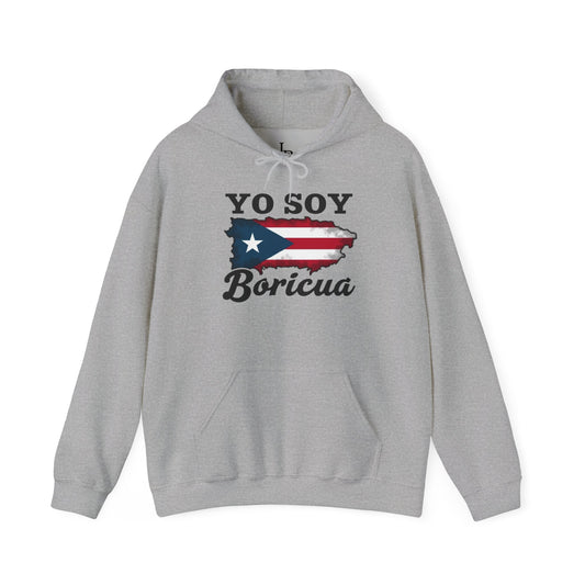 Yo Soy Boricua Unisex Hoodie, Cozy Sweatshirt, Casual Wear, Gifts for Adventures, Pride Apparel, Comfortable Streetwear