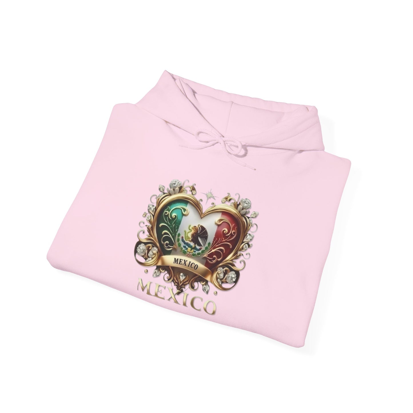 Mexico Heart Unisex Hoodie, Cozy Sweatshirt, Casual Wear, Gifts for Adventures, Pride Apparel, Comfortable Streetwear