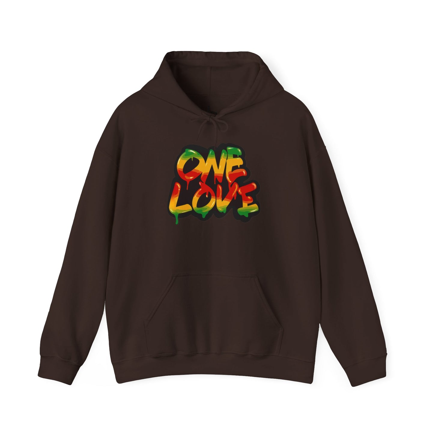 One Love Unisex Hoodie, Cozy Sweatshirt, Casual Wear, Gifts for Adventures, Pride Apparel, Comfortable Streetwear