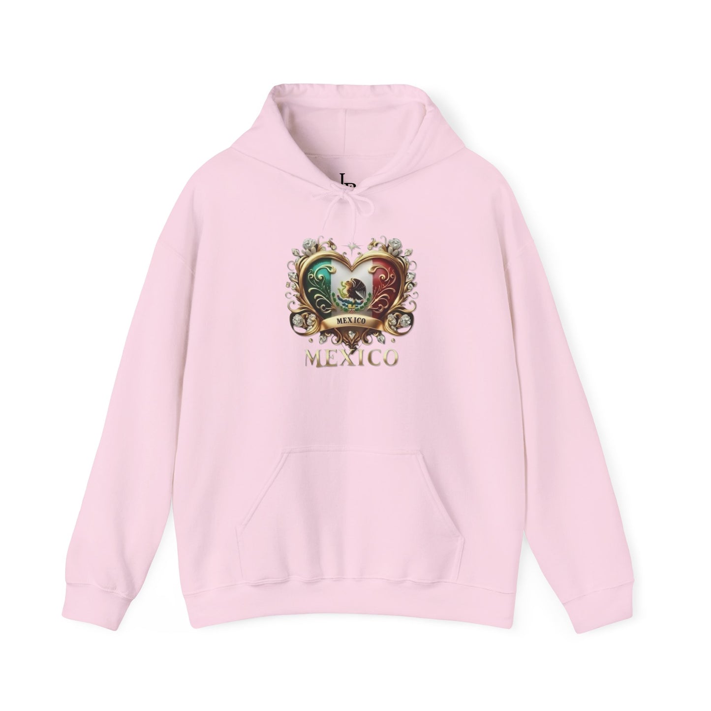 Mexican Heart Unisex Hoodie, Cozy Sweatshirt, Casual Wear, Gifts for Adventures, Pride Apparel, Comfortable Streetwear