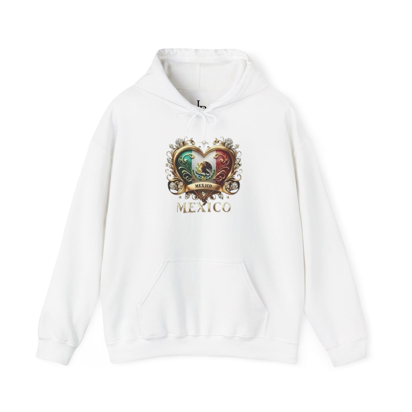 Mexican Heart Unisex Hoodie, Cozy Sweatshirt, Casual Wear, Gifts for Adventures, Pride Apparel, Comfortable Streetwear