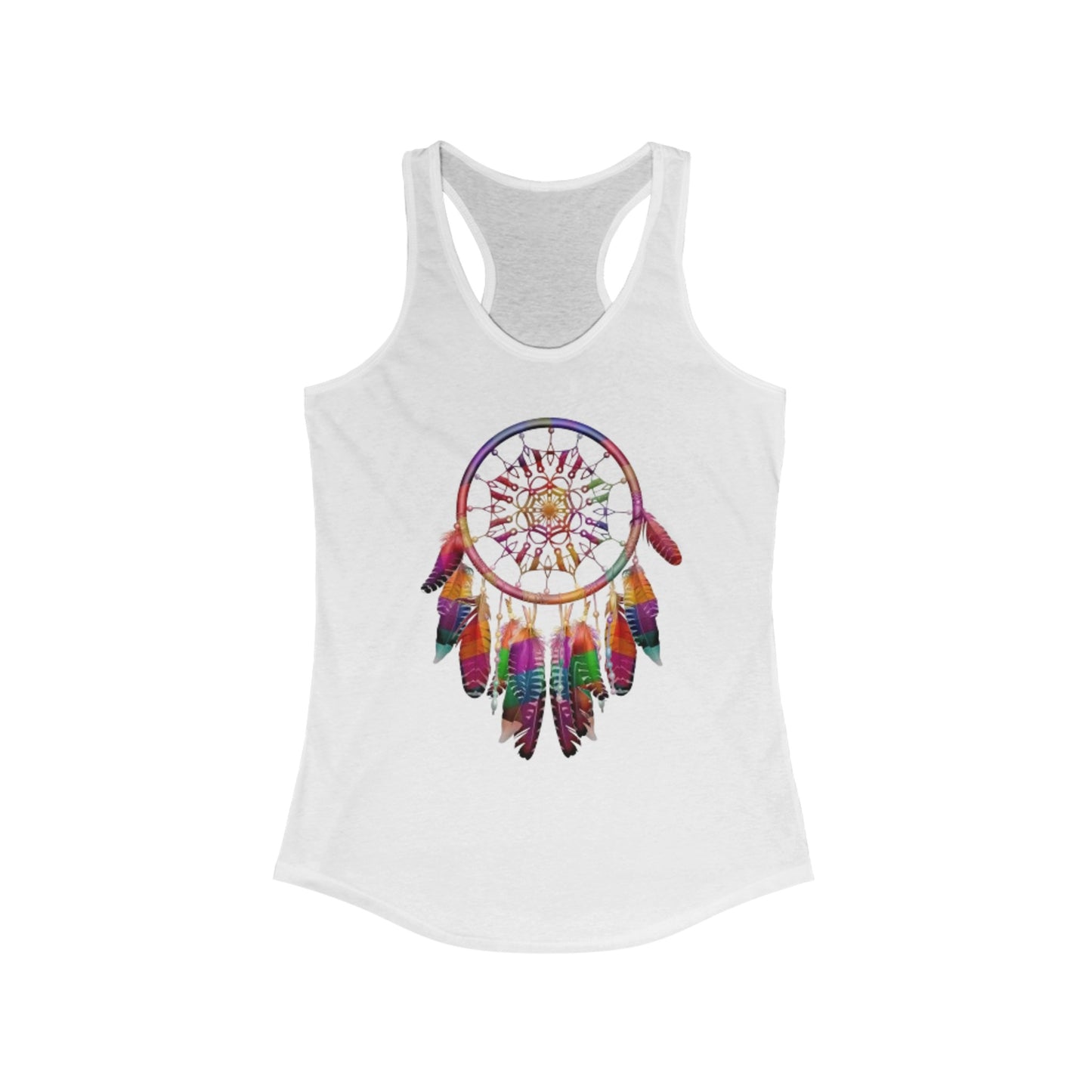 Colorful Dream Catcher, Women's Ideal Racerback Tank