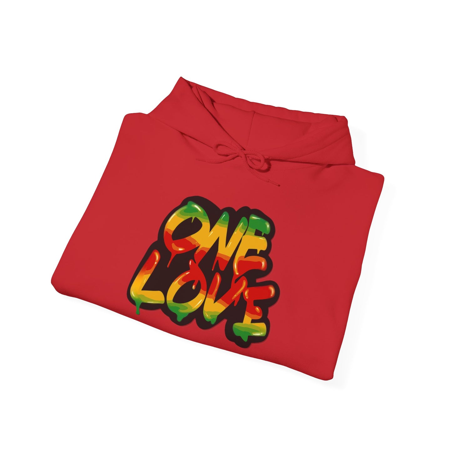 One Love Unisex Hoodie, Cozy Sweatshirt, Casual Wear, Gifts for Adventures, Pride Apparel, Comfortable Streetwear