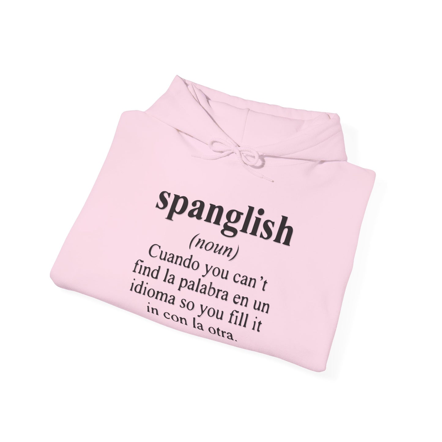 Spanglish 2 Unisex Hoodie, Cozy Sweatshirt, Casual Wear, Gifts for Adventures, Pride Apparel, Comfortable Streetwear