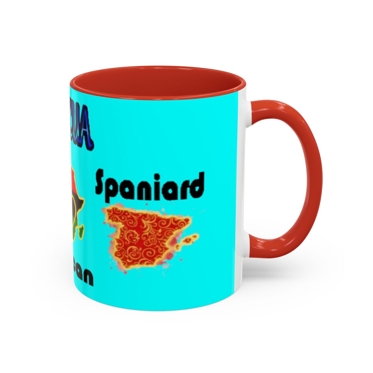 Boricua Roots, Colorful Accent Mugs, 11oz