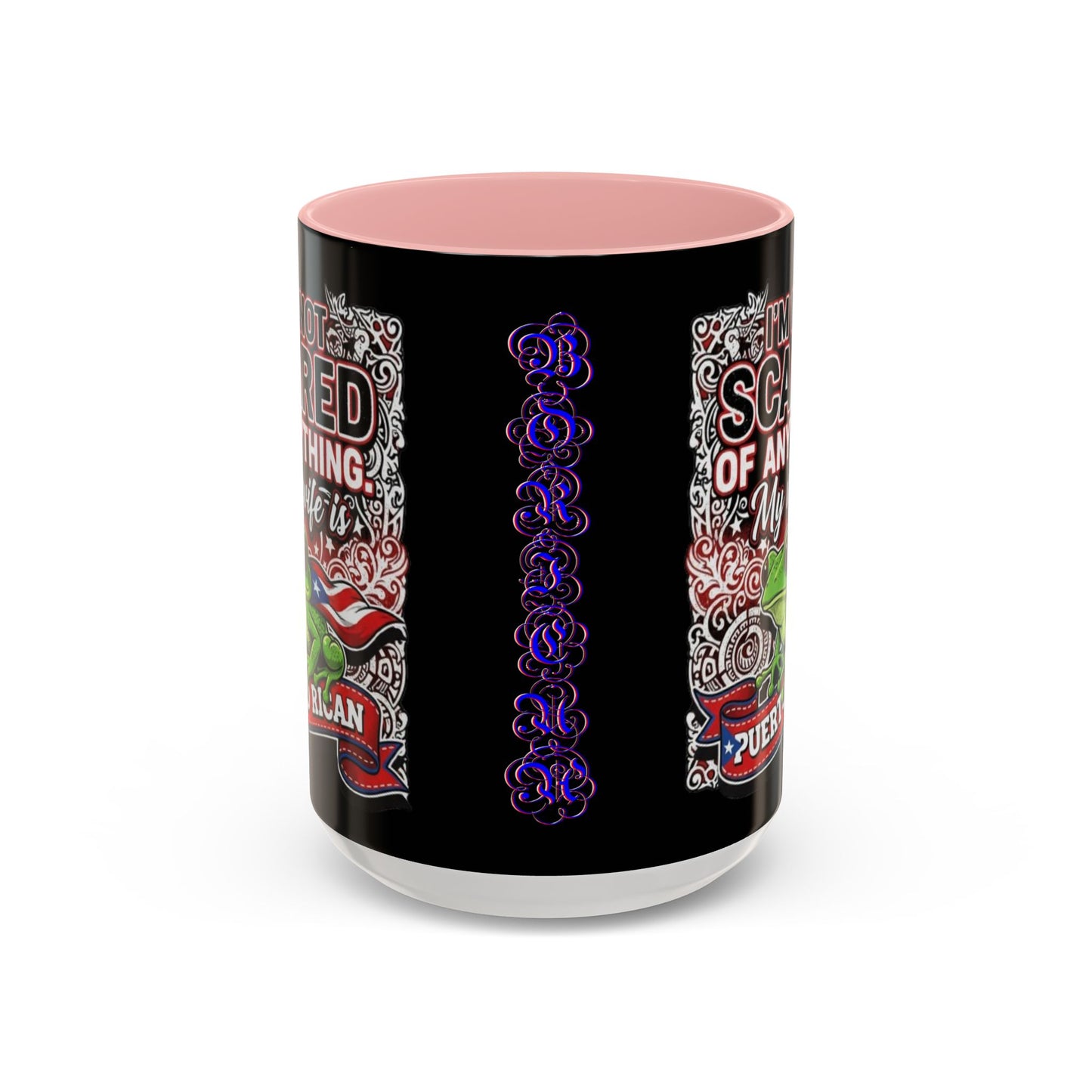 I'M NOT SCARED OF ANYTHING..., Colorful Accent Mugs, 11oz