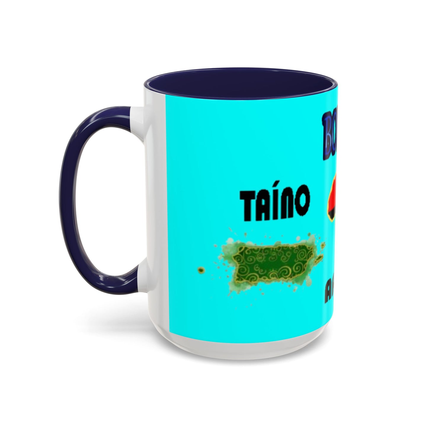 Boricua Roots, Colorful Accent Mugs, 11oz