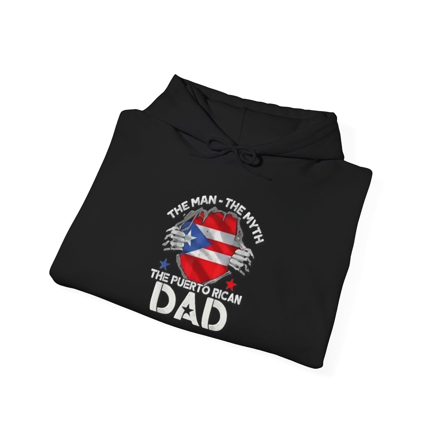 The Puerto Rican DAD Unisex Hoodie, Cozy Sweatshirt, Casual Wear, Gifts for Adventures, Pride Apparel, Comfortable Streetwear