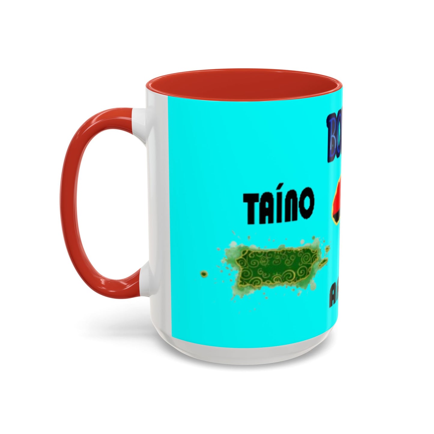 Boricua Roots, Colorful Accent Mugs, 11oz