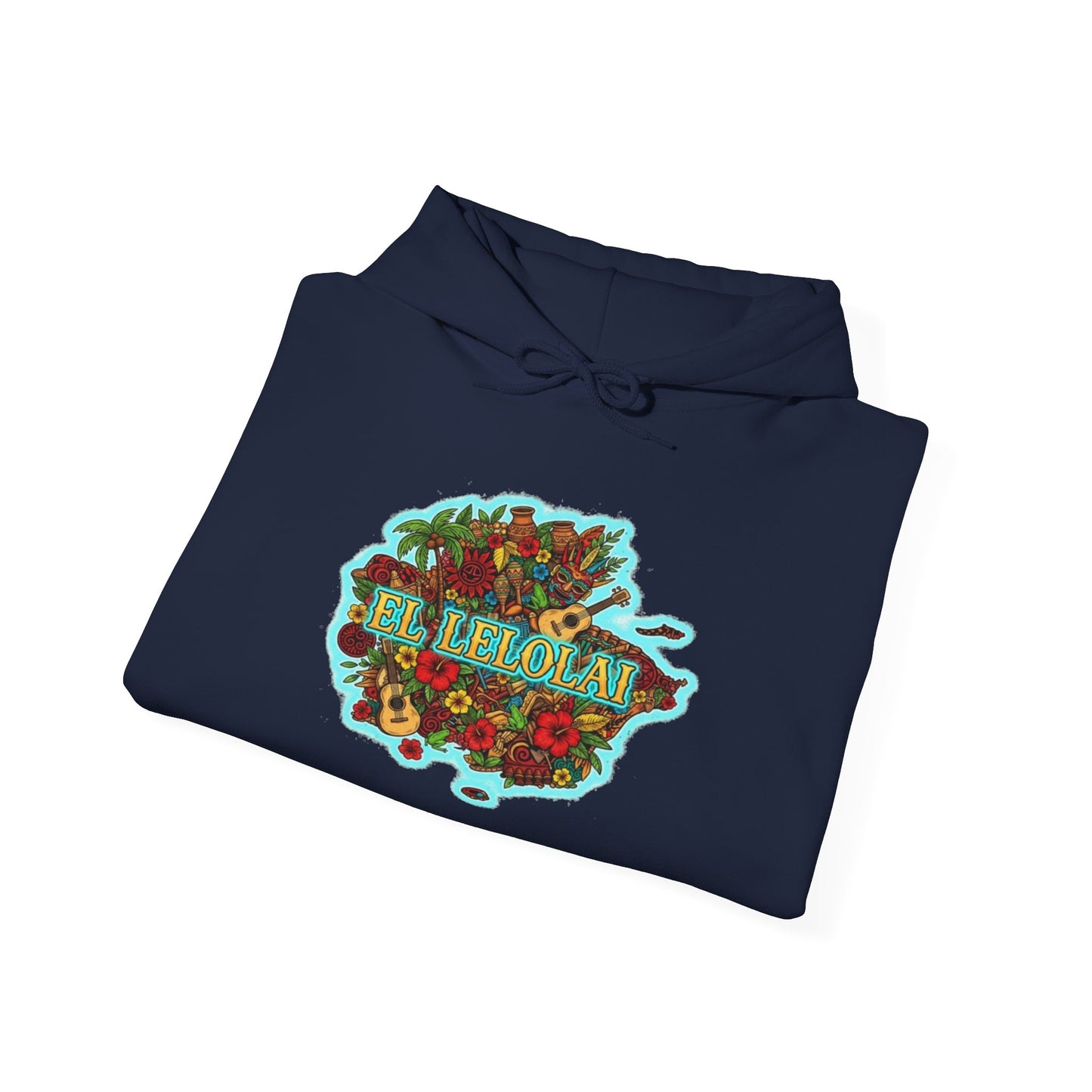 EL LELOLAI PR MAP Unisex Hoodie, Cozy Sweatshirt, Casual Wear, Gifts for Adventures, Pride Apparel, Comfortable Streetwear