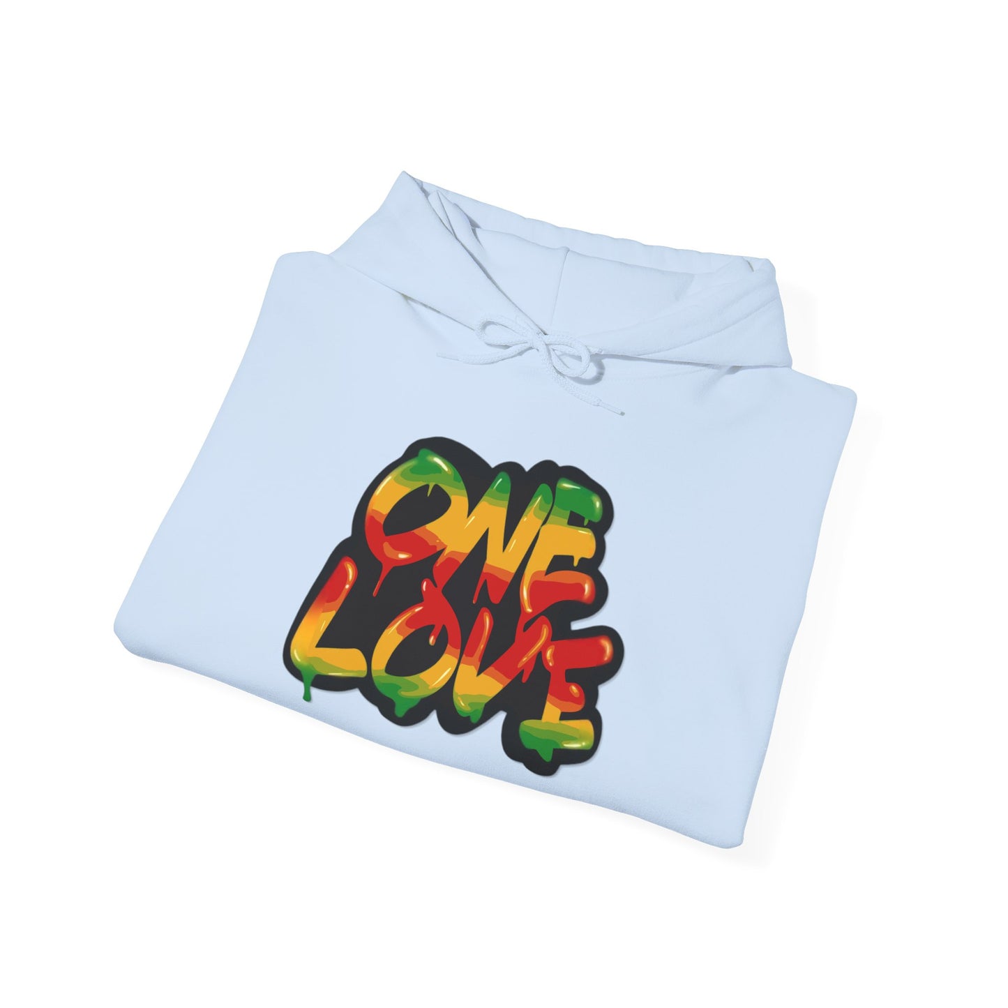 One Love Unisex Hoodie, Cozy Sweatshirt, Casual Wear, Gifts for Adventures, Pride Apparel, Comfortable Streetwear