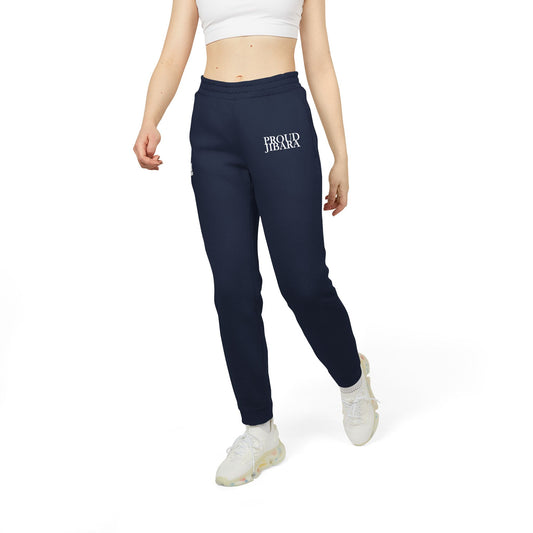 PROUD JIBARA, Cozy Unisex Fleece Joggers - Ideal for Athleisure, Workout, Loungewear, Travel, Gifts for Him/Her