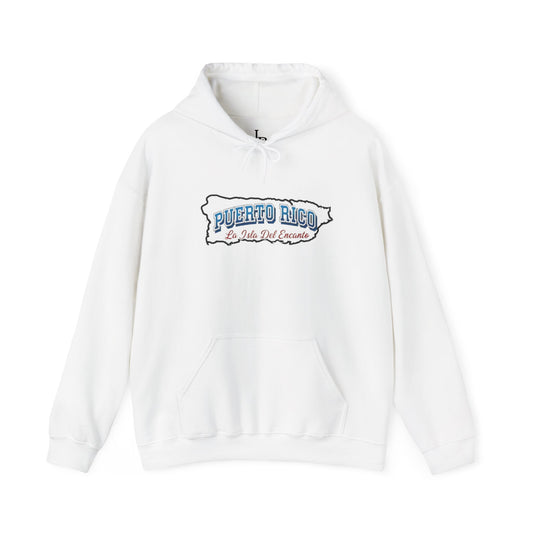 PR La Isla Del Encanto Unisex Hoodie, Cozy Sweatshirt, Casual Wear, Gifts for Adventures, Pride Apparel, Comfortable Streetwear