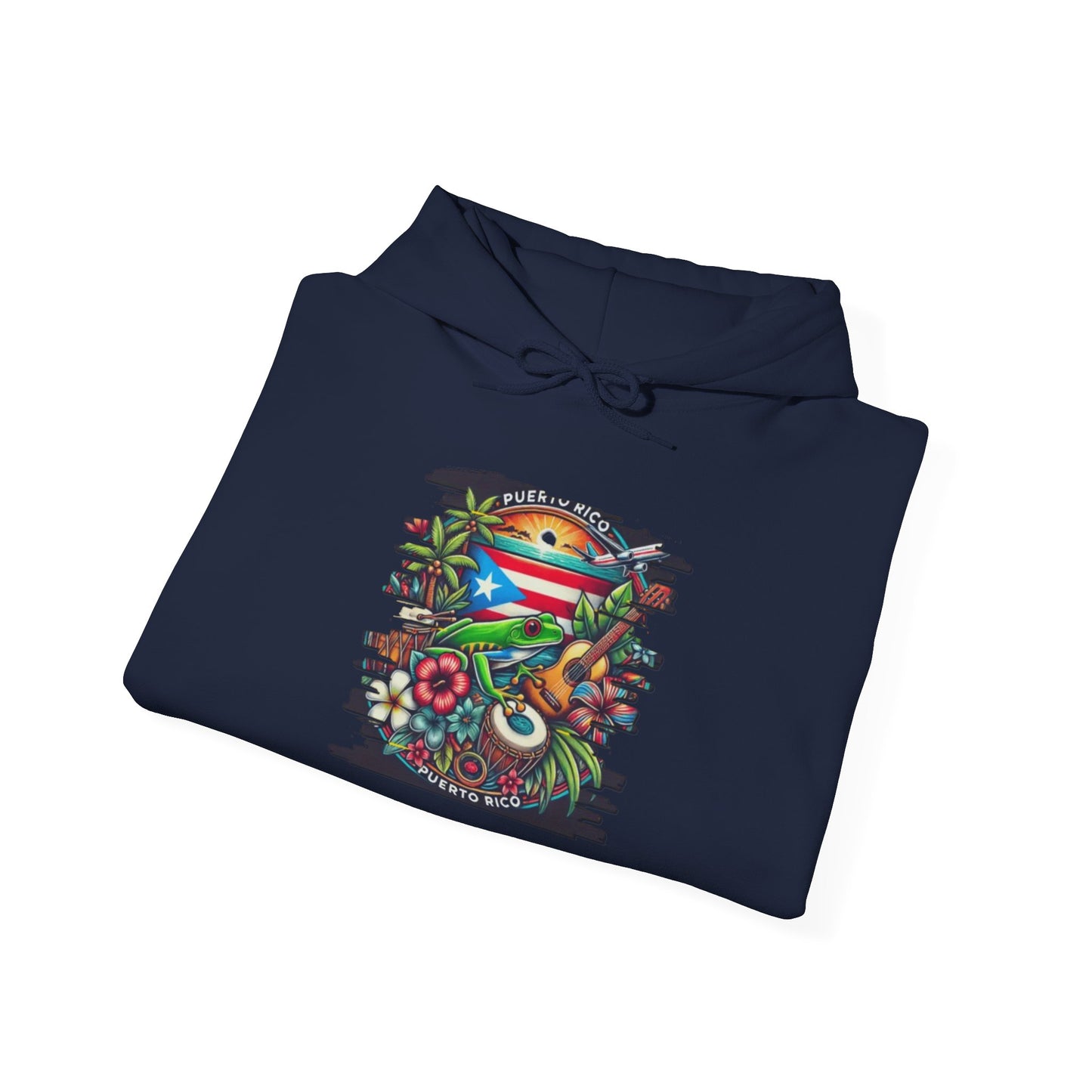 Puerto Rican Scenery Unisex Hoodie, Cozy Sweatshirt, Casual Wear, Gifts for Adventures, Pride Apparel, Comfortable Streetwear
