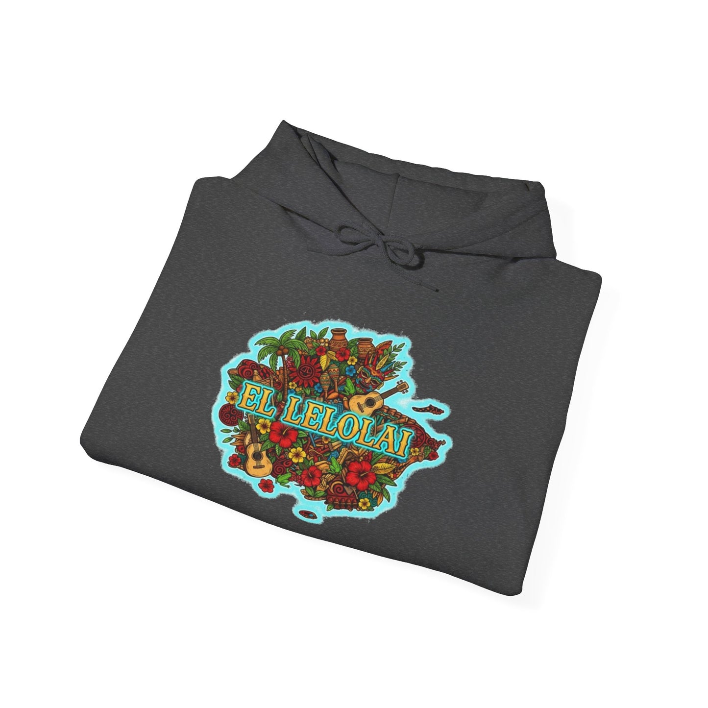 EL LELOLAI PR MAP Unisex Hoodie, Cozy Sweatshirt, Casual Wear, Gifts for Adventures, Pride Apparel, Comfortable Streetwear