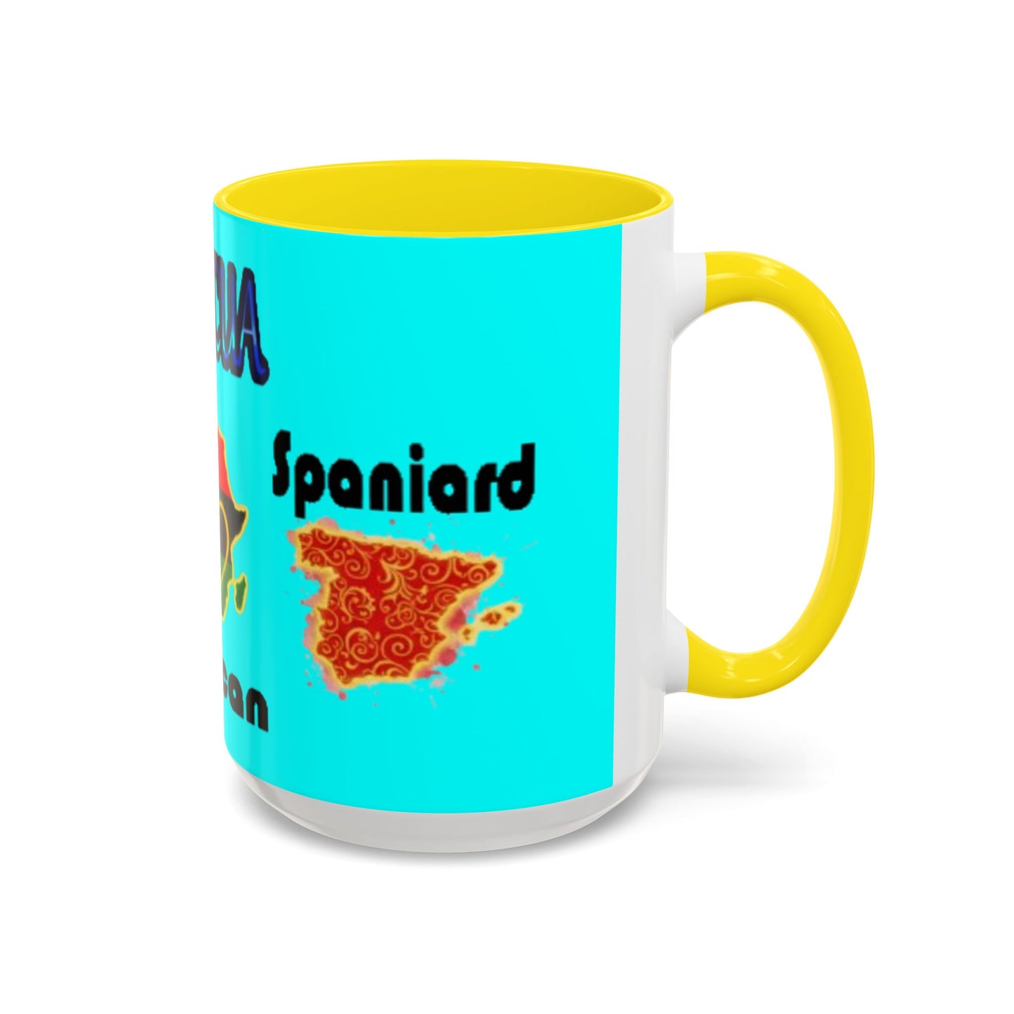 Boricua Roots, Colorful Accent Mugs, 11oz
