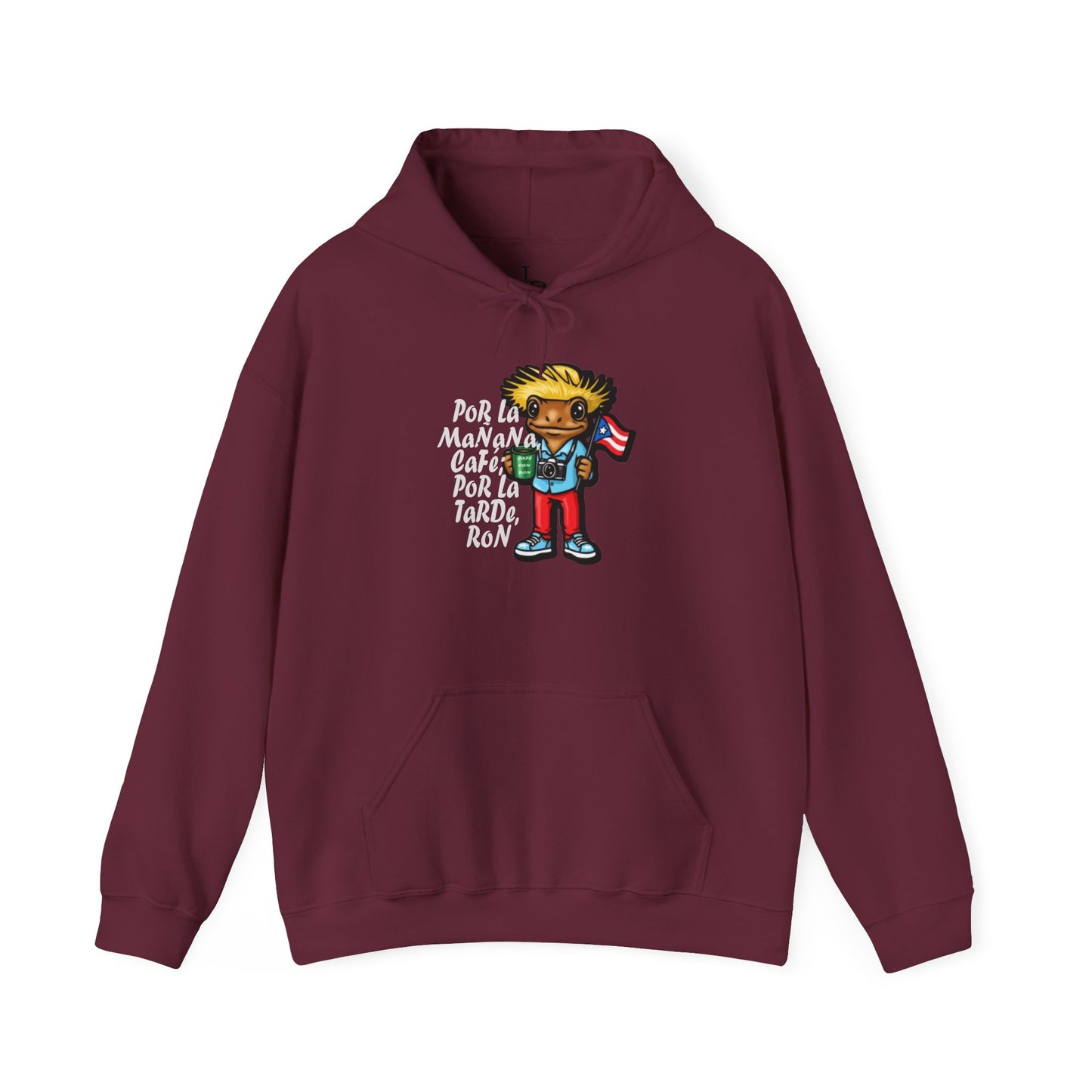 Cafe con Ron Unisex Hoodie, Cozy Sweatshirt, Casual Wear, Gifts for Adventures, Pride Apparel, Comfortable Streetwear
