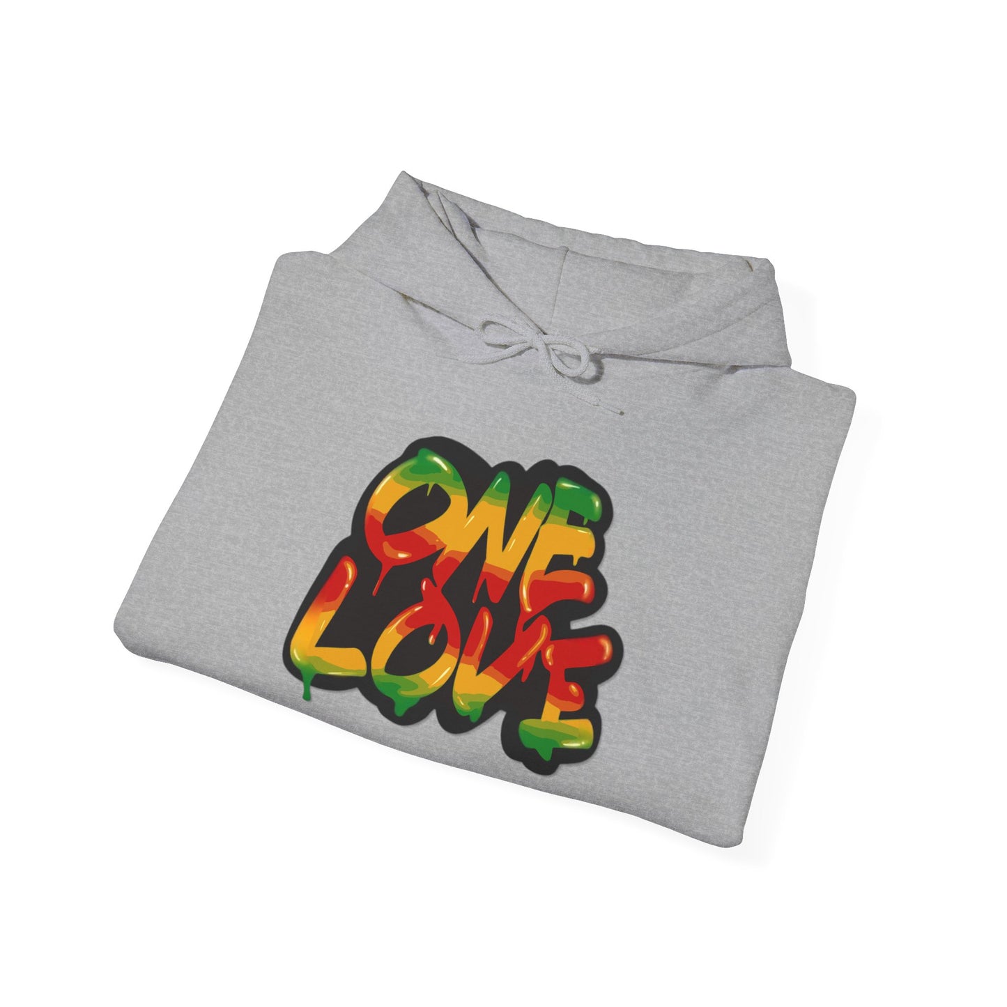 One Love Unisex Hoodie, Cozy Sweatshirt, Casual Wear, Gifts for Adventures, Pride Apparel, Comfortable Streetwear