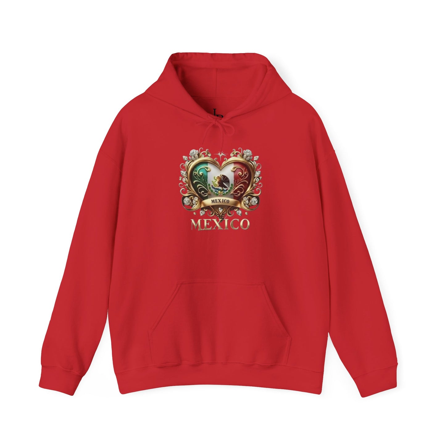 Mexican Heart Unisex Hoodie, Cozy Sweatshirt, Casual Wear, Gifts for Adventures, Pride Apparel, Comfortable Streetwear