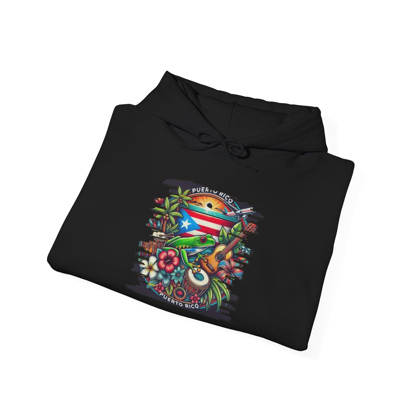 Puerto Rican Scenery Unisex Hoodie, Cozy Sweatshirt, Casual Wear, Gifts for Adventures, Pride Apparel, Comfortable Streetwear
