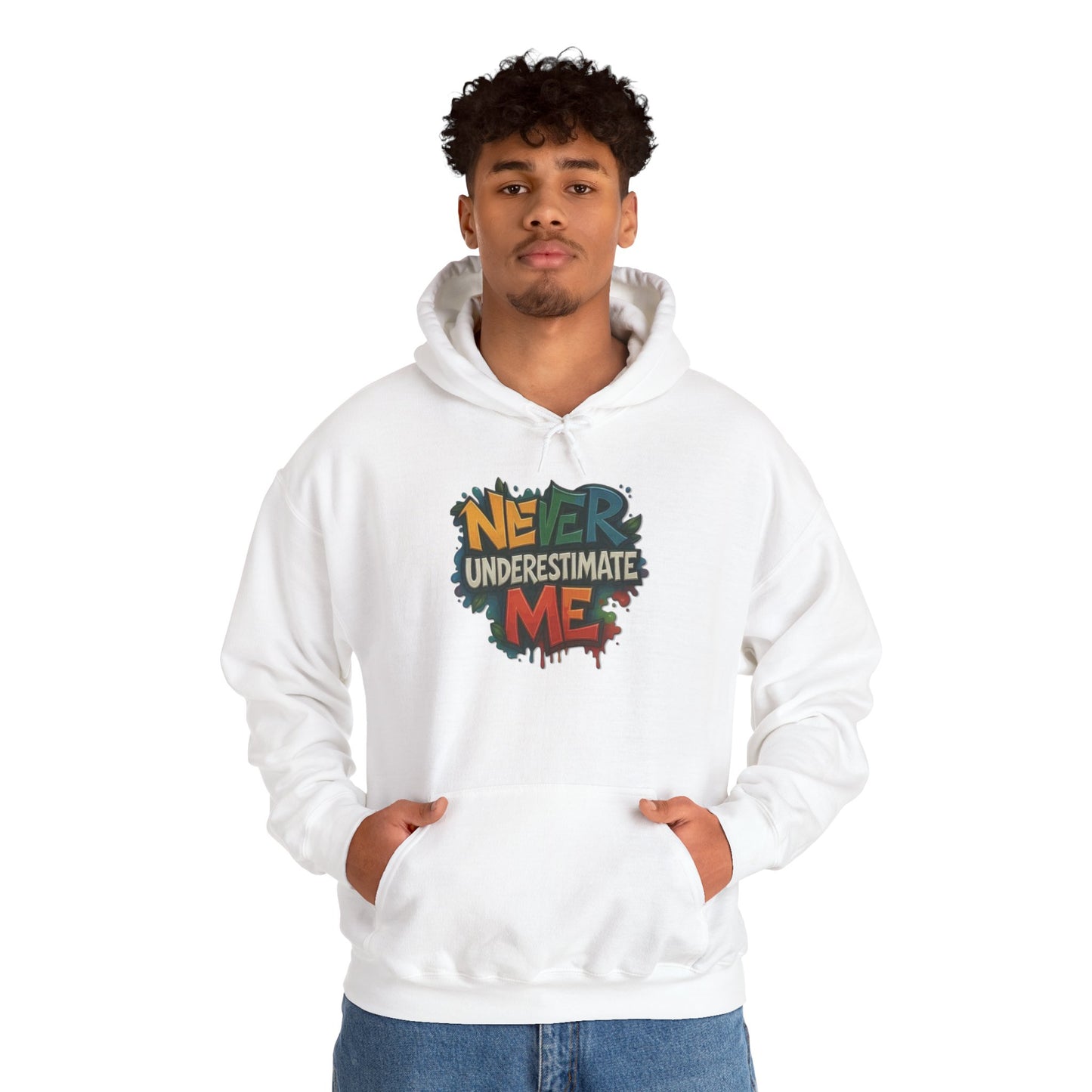 Never Underestimate Me Unisex Hoodie, Cozy Sweatshirt, Casual Wear, Gifts for Adventures, Pride Apparel, Comfortable Streetwear
