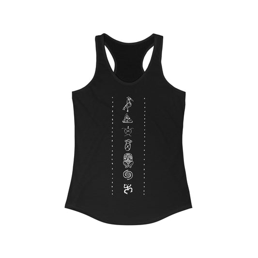 Taino Symbols, Women's Ideal Racerback Tank