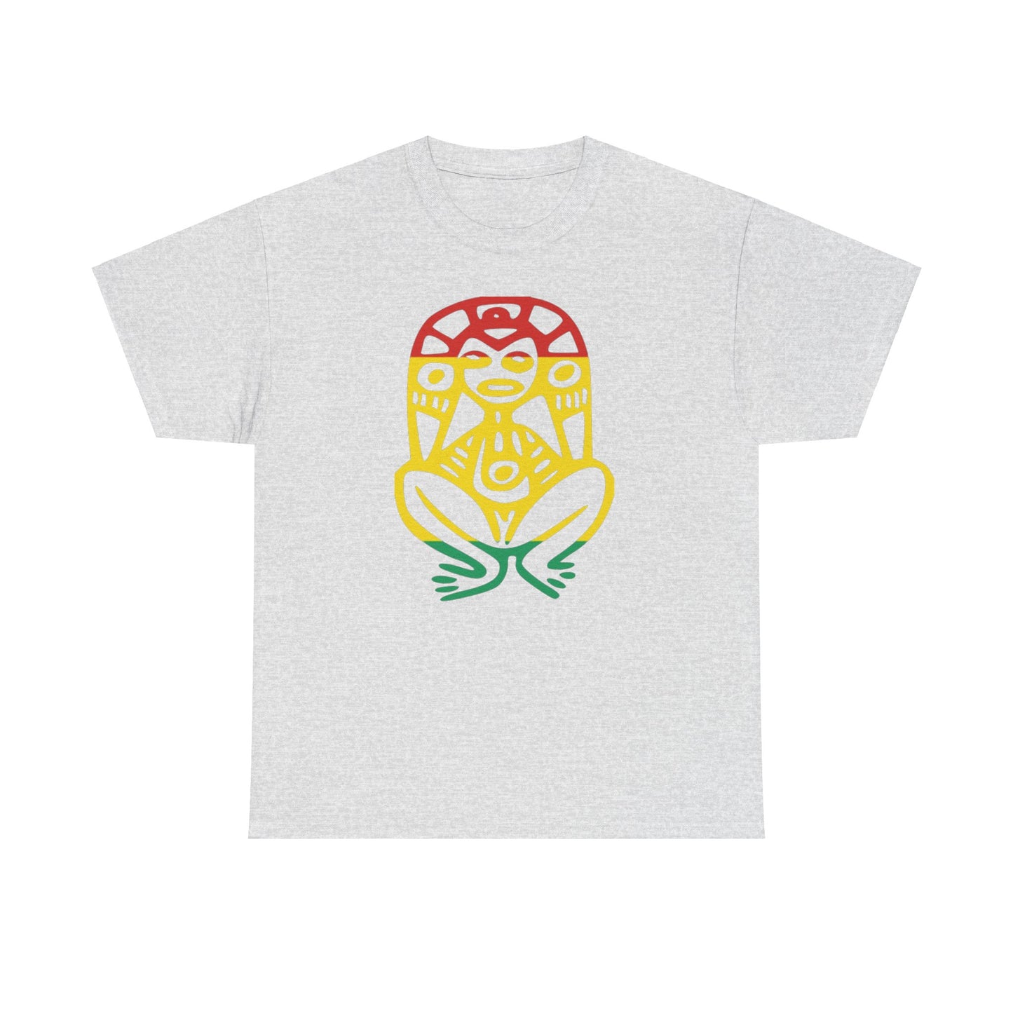 Atabey red, yellow and green, Unisex Heavy Cotton Tee