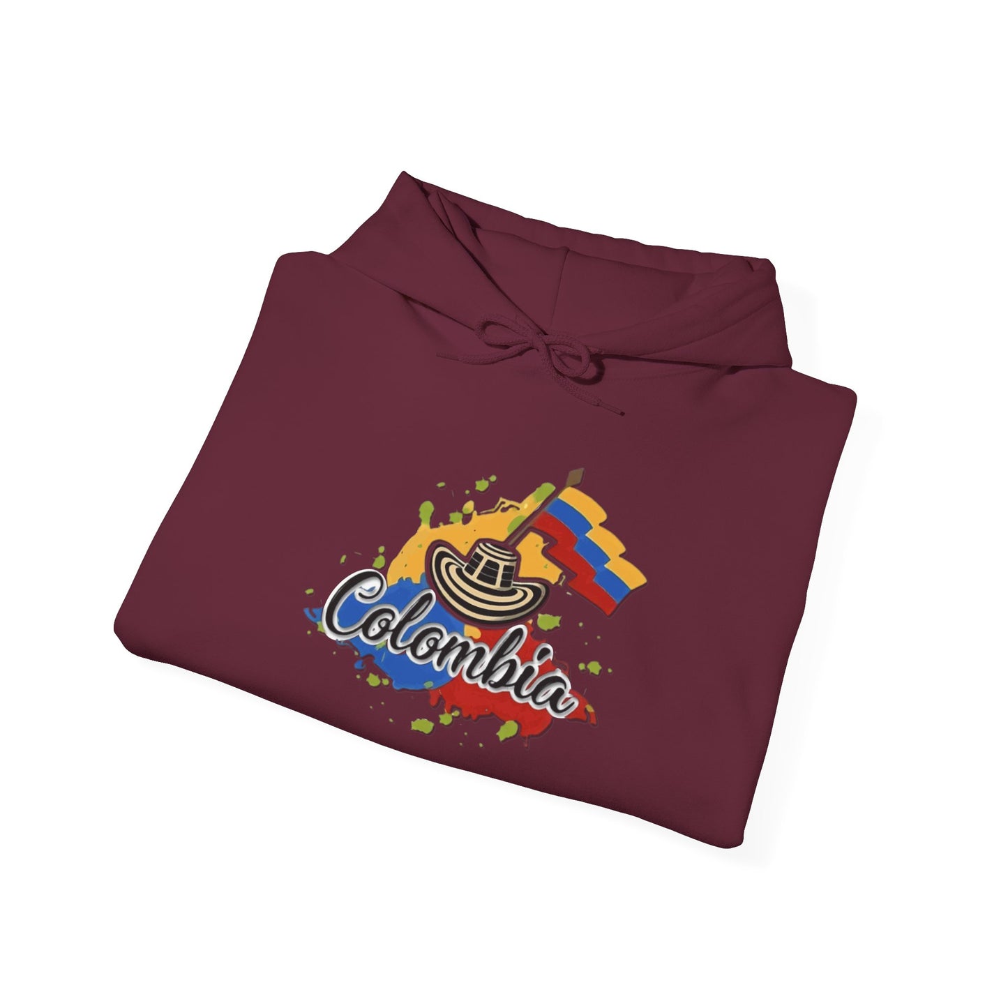 Colombia Unisex Hoodie, Cozy Sweatshirt, Casual Wear, Gifts for Adventures, Pride Apparel, Comfortable Streetwear