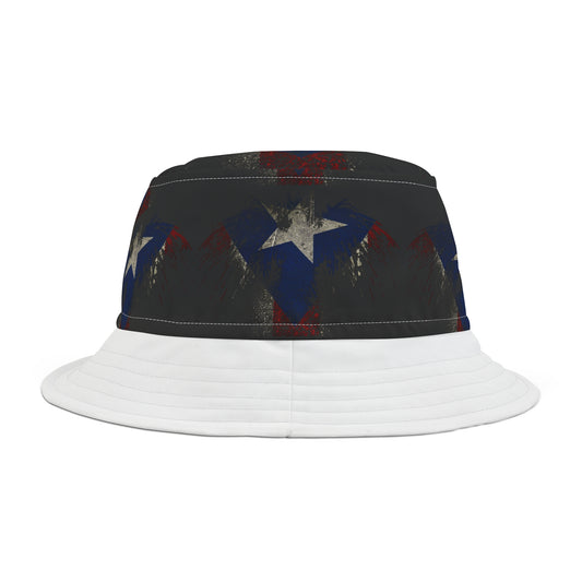 Puerto Rico Phoenix flag, Bucket Hat (AOP)