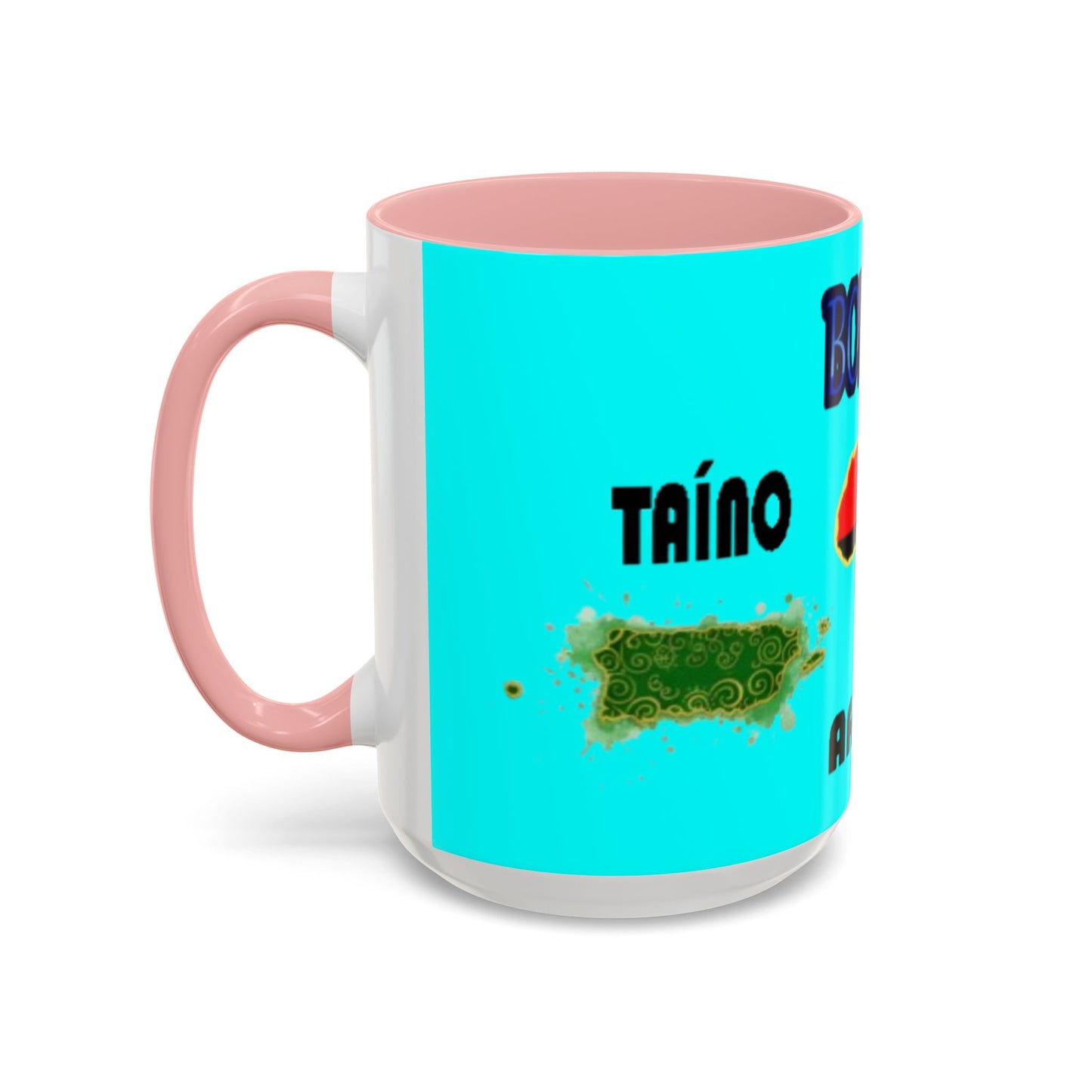 Boricua Roots, Colorful Accent Mugs, 11oz