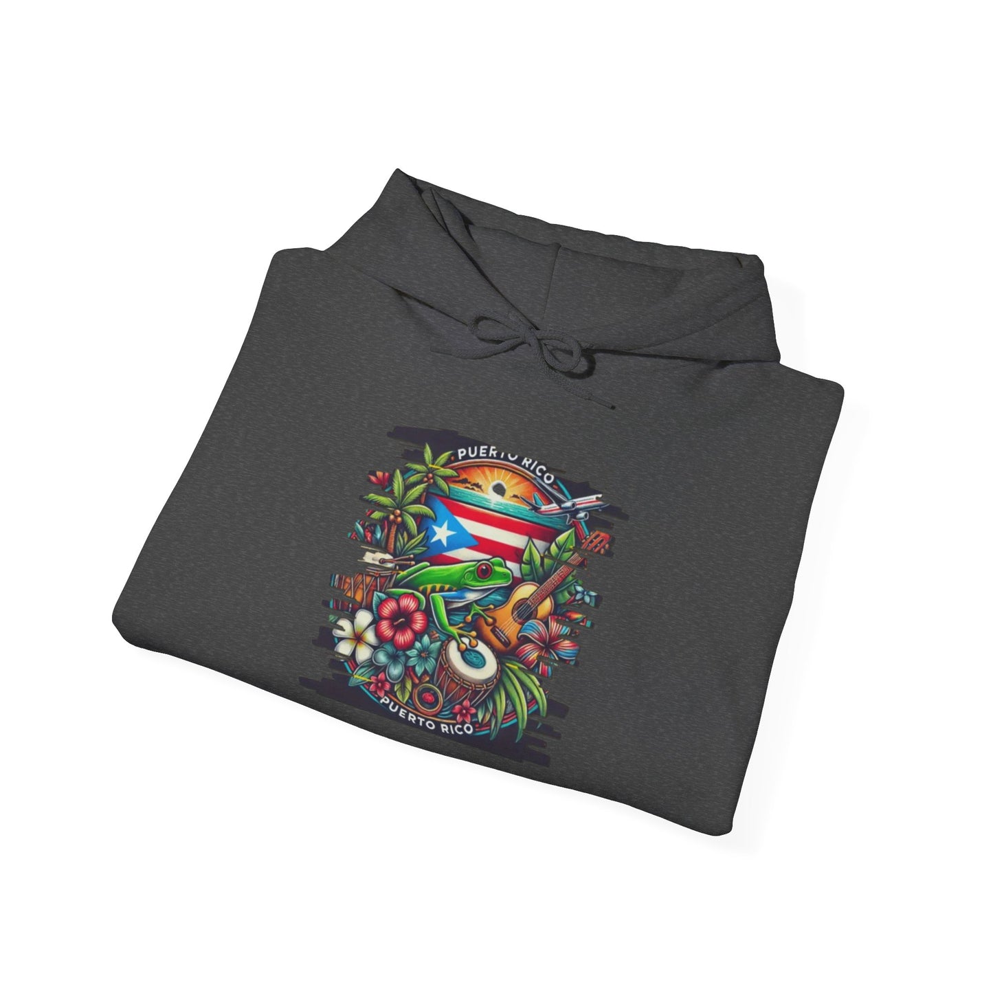 Puerto Rican Scenery Unisex Hoodie, Cozy Sweatshirt, Casual Wear, Gifts for Adventures, Pride Apparel, Comfortable Streetwear