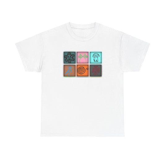 Taino Symbols 8,Unisex Heavy Cotton Tee