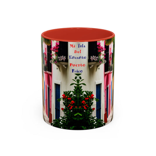 Pueblo Scene, Colorful Accent Mugs, 11oz