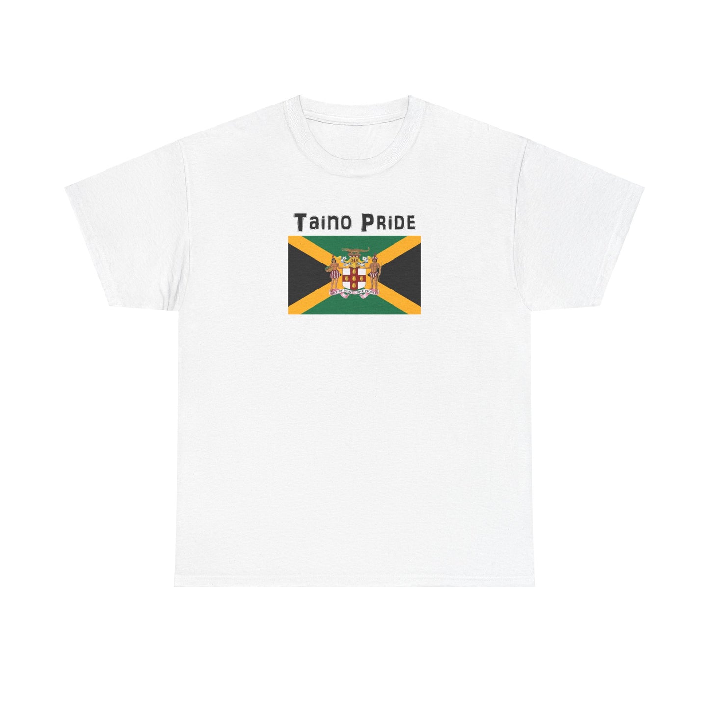 Jamaican Flag Taino Pride, Unisex Heavy Cotton Tee