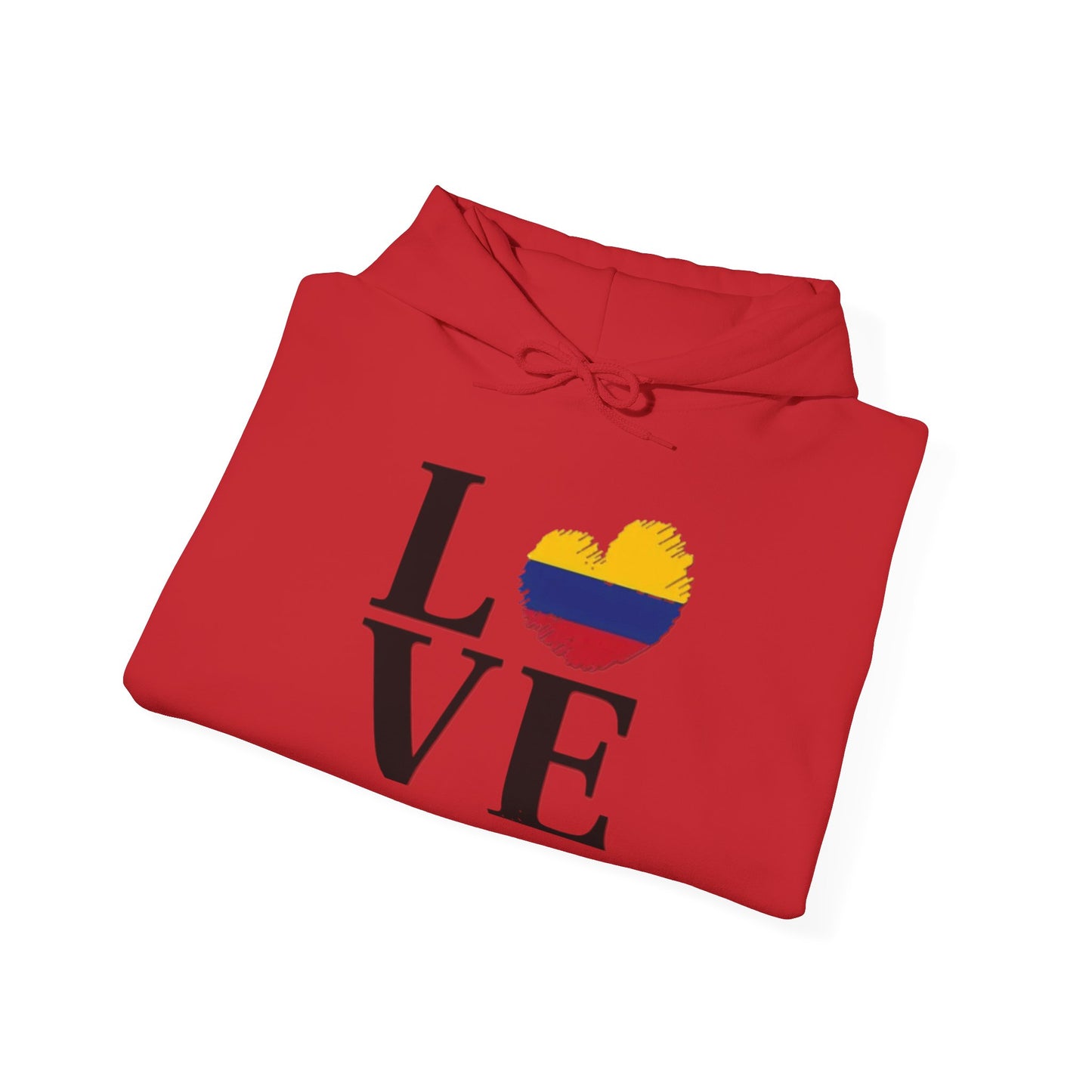 Love Colombia Unisex Hoodie, Cozy Sweatshirt, Casual Wear, Gifts for Adventures, Pride Apparel, Comfortable Streetwear