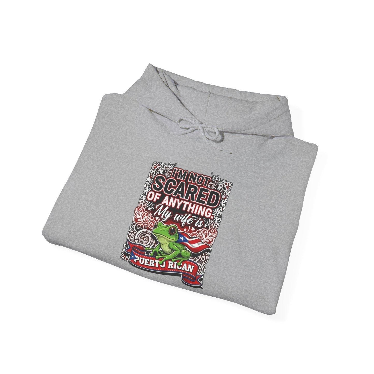 I'm not scared of anything, my wife is...., Unisex Heavy Blend™ Hooded Sweatshirt