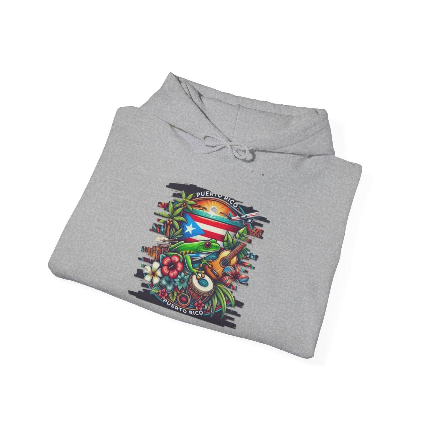 Puerto Rican Scenery Unisex Hoodie, Cozy Sweatshirt, Casual Wear, Gifts for Adventures, Pride Apparel, Comfortable Streetwear