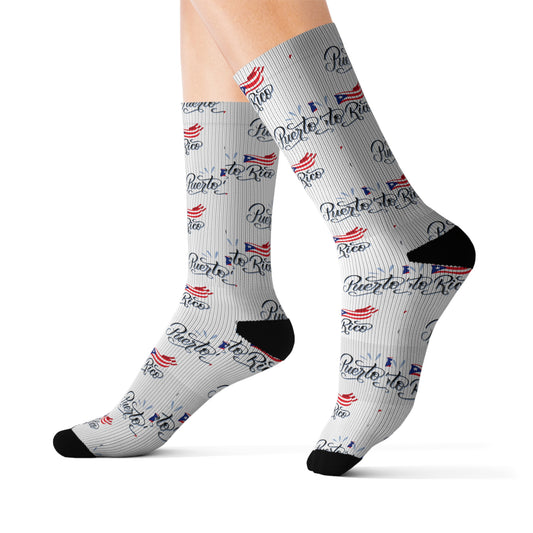 Puerto Rico, Sublimation Socks