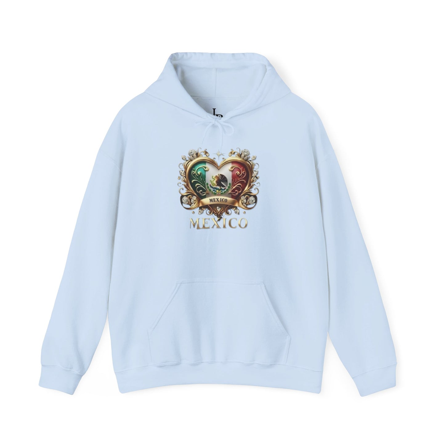 Mexico Heart Unisex Hoodie, Cozy Sweatshirt, Casual Wear, Gifts for Adventures, Pride Apparel, Comfortable Streetwear