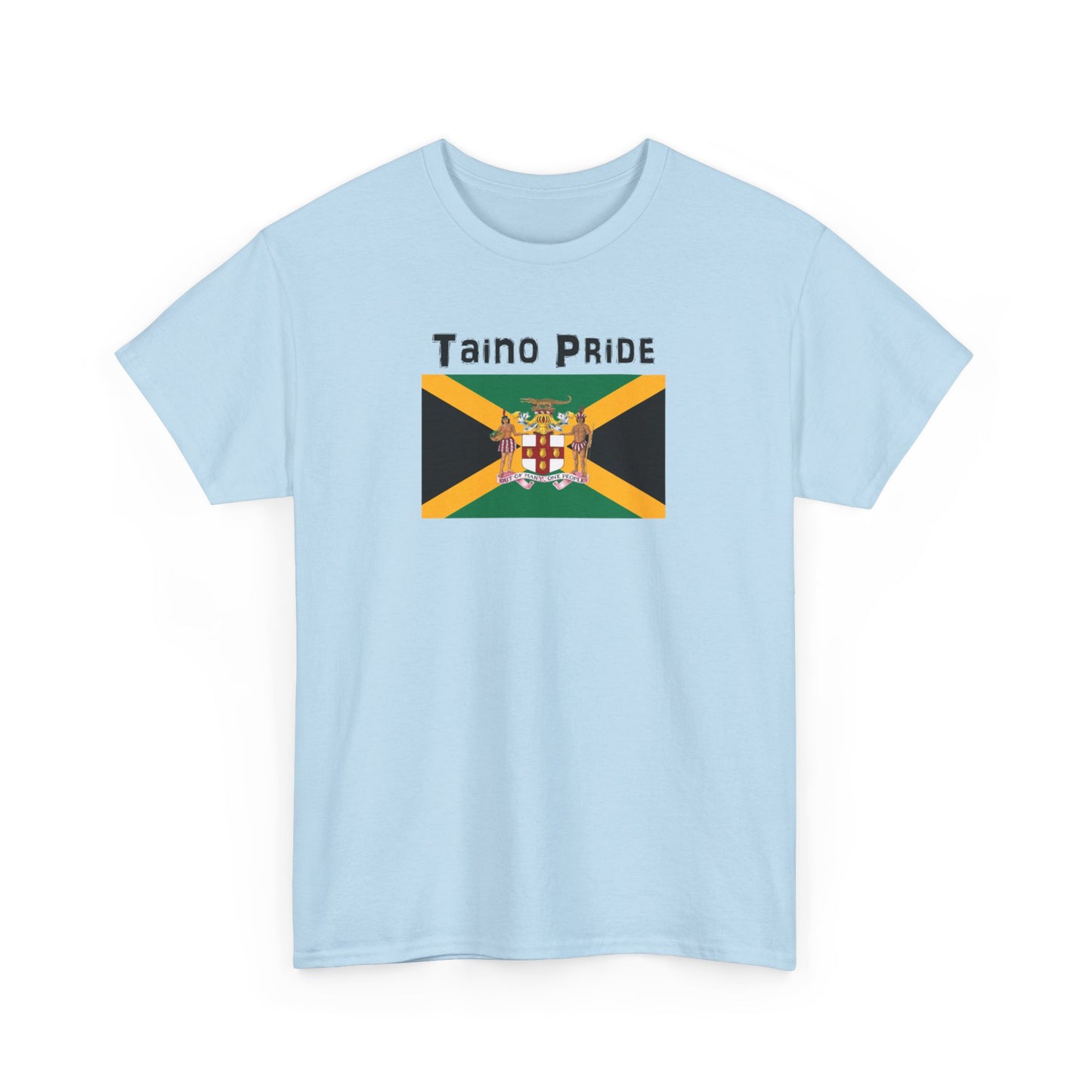 Jamaican Flag Taino Pride, Unisex Heavy Cotton Tee