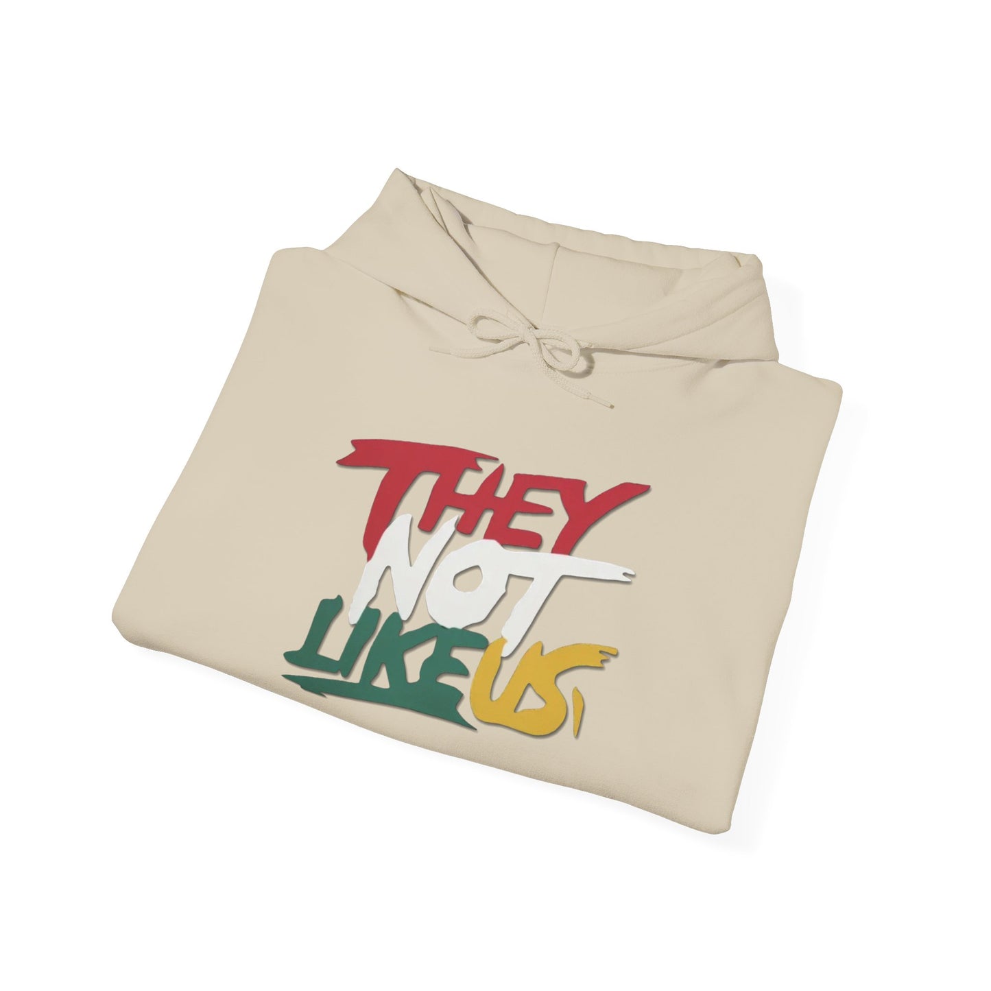 They Not Like US Unisex Hoodie, Cozy Sweatshirt, Casual Wear, Gifts for Adventures, Pride Apparel, Comfortable Streetwear