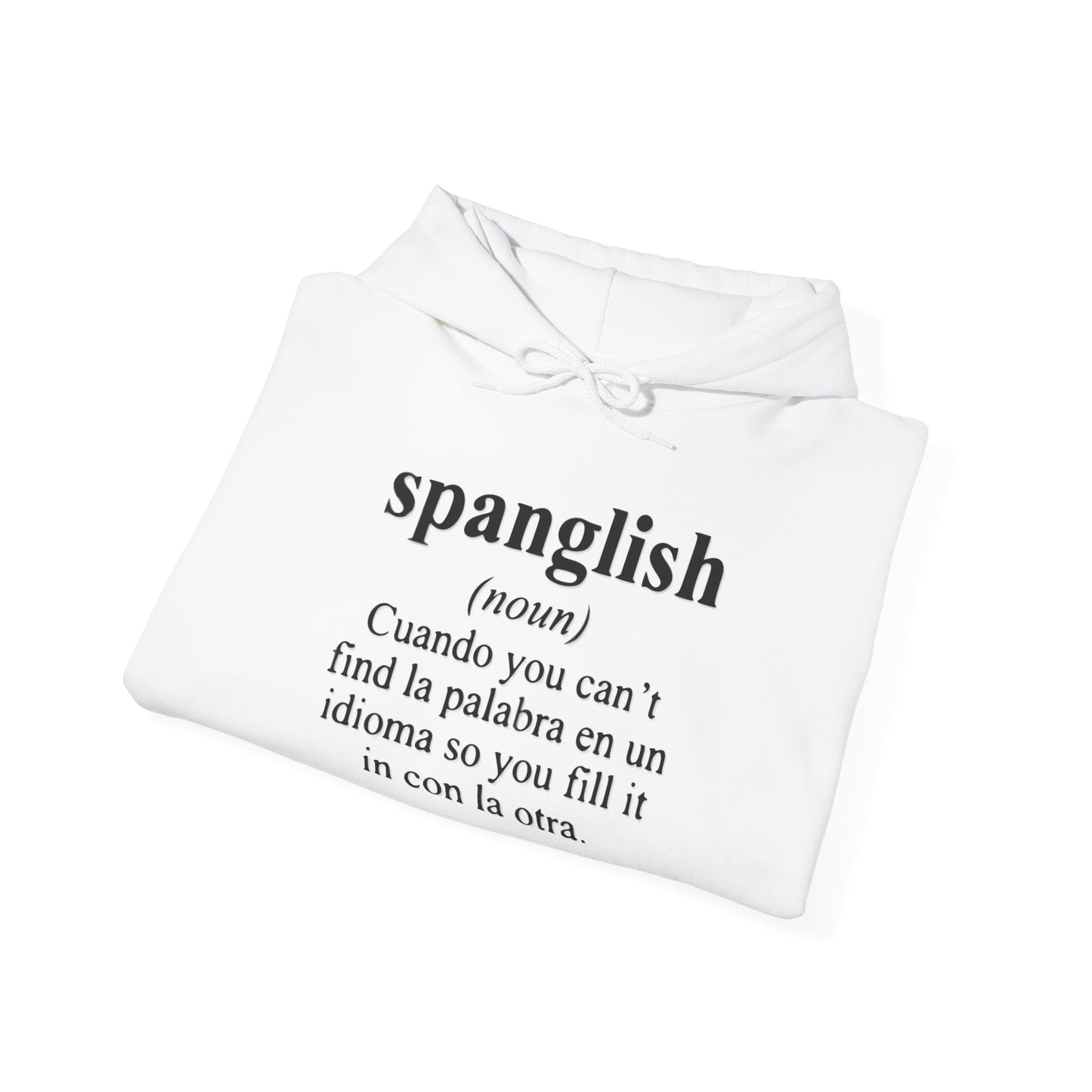 Spanglish 2 Unisex Hoodie, Cozy Sweatshirt, Casual Wear, Gifts for Adventures, Pride Apparel, Comfortable Streetwear