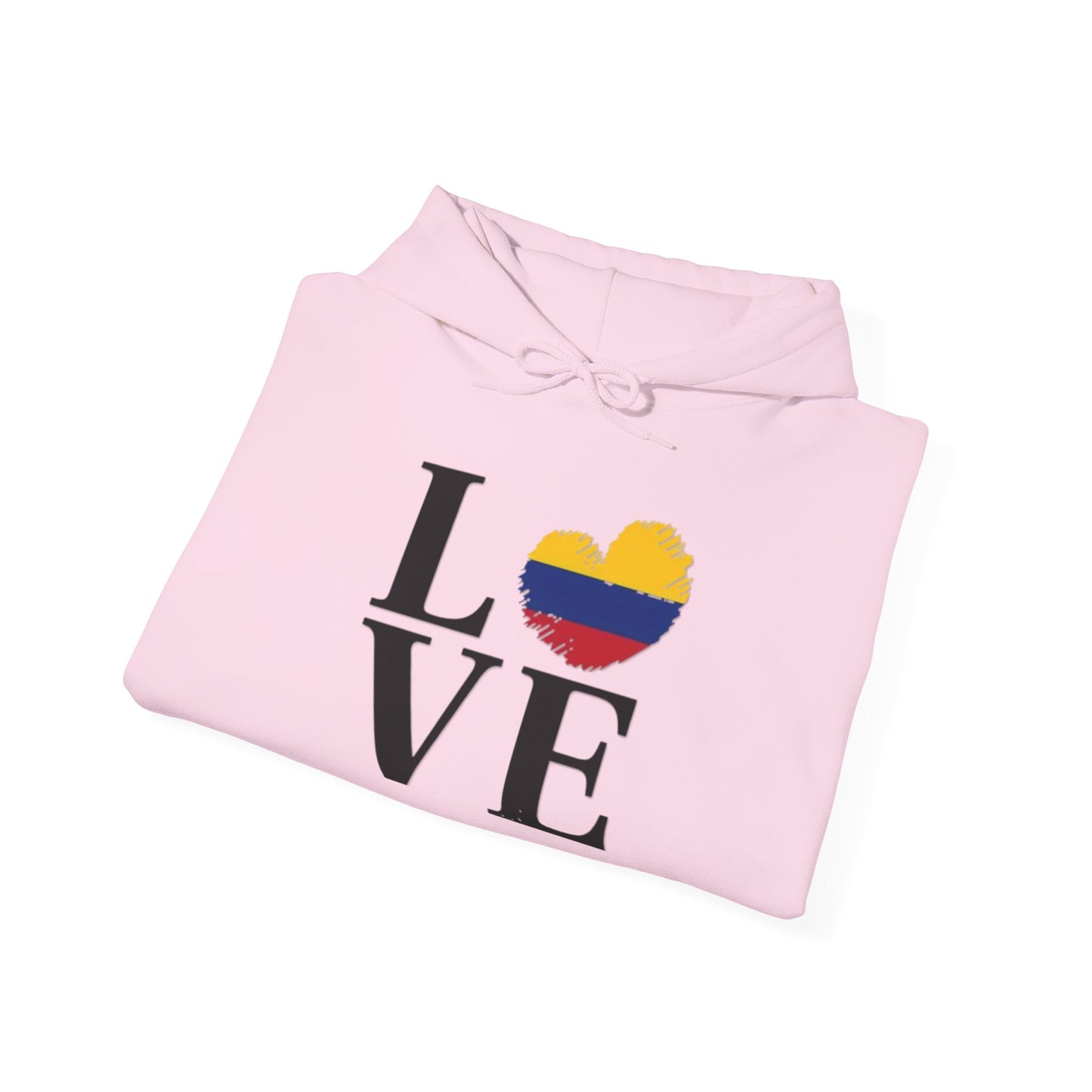 Love Colombia Unisex Hoodie, Cozy Sweatshirt, Casual Wear, Gifts for Adventures, Pride Apparel, Comfortable Streetwear