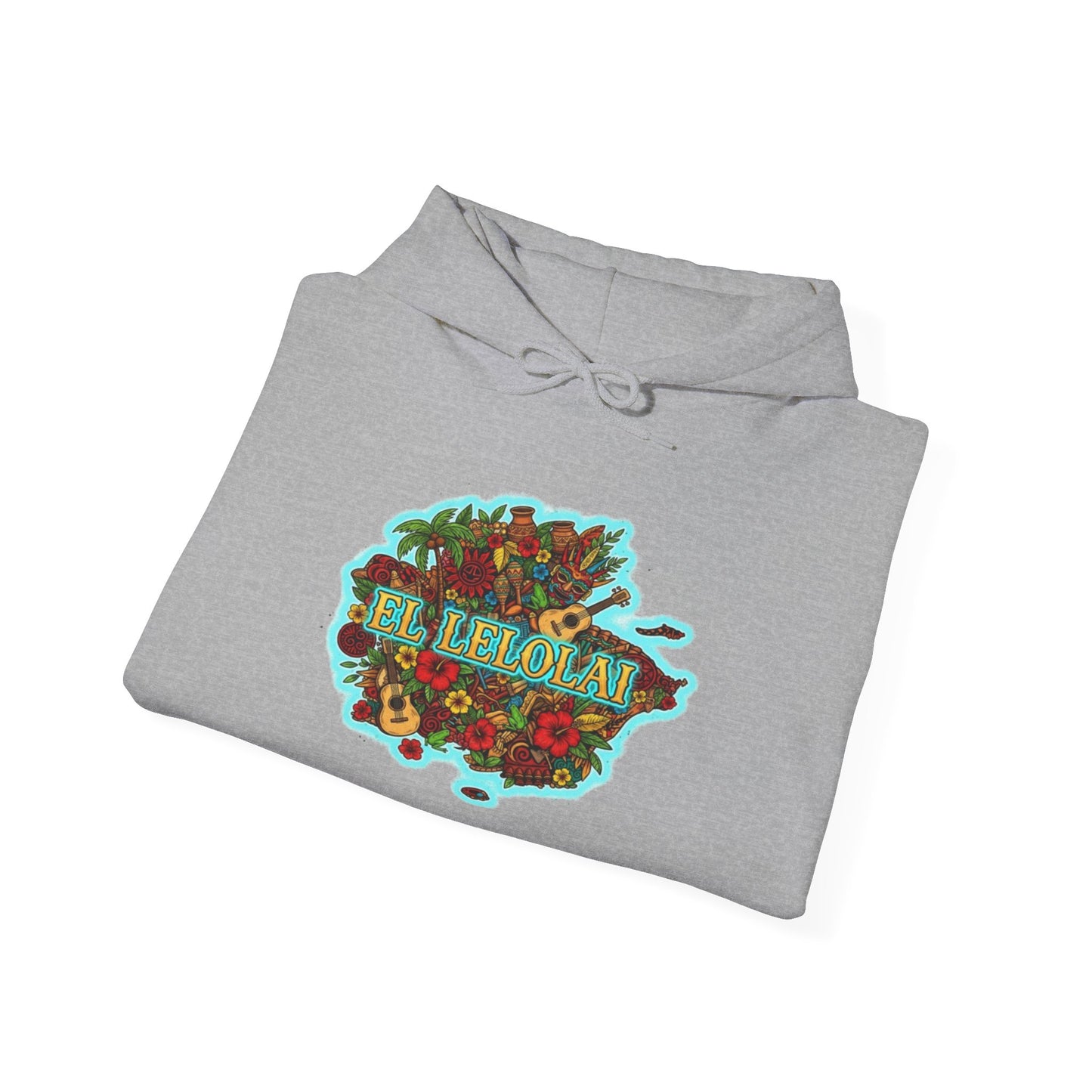 EL LELOLAI PR MAP Unisex Hoodie, Cozy Sweatshirt, Casual Wear, Gifts for Adventures, Pride Apparel, Comfortable Streetwear