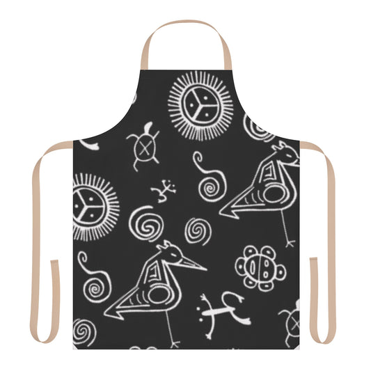 Taino Symbol Apron, 5-Color Straps (AOP)