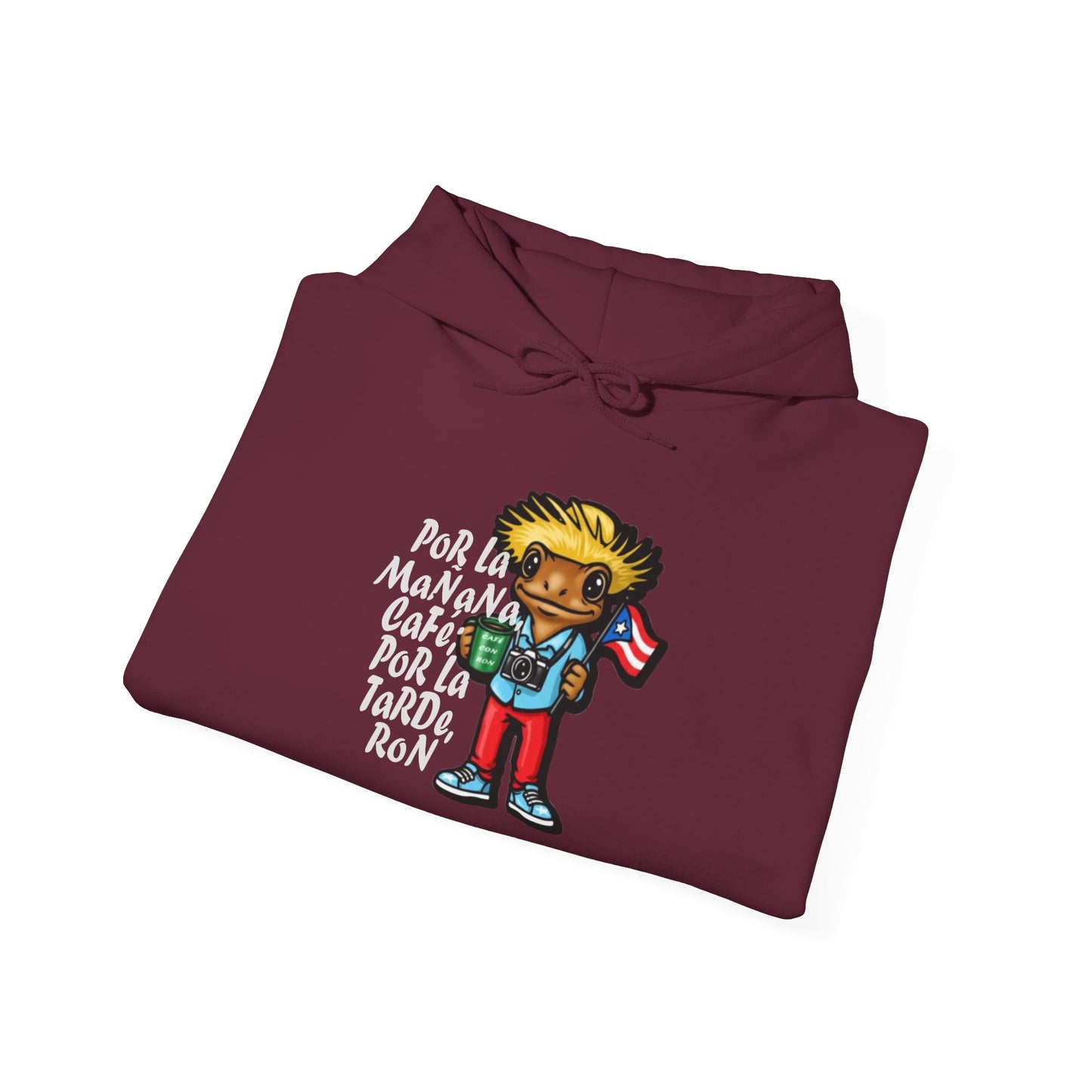 Cafe con Ron Unisex Hoodie, Cozy Sweatshirt, Casual Wear, Gifts for Adventures, Pride Apparel, Comfortable Streetwear