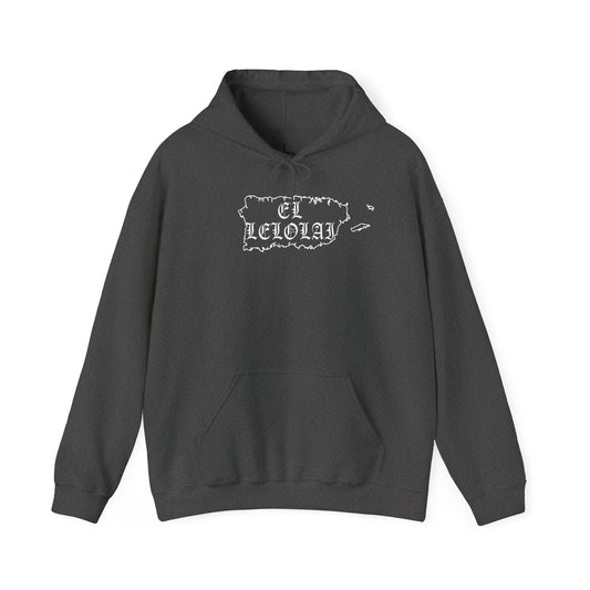 EL LELOLAI PR SILOUETTE MAP Unisex Hoodie, Cozy Sweatshirt, Casual Wear, Gifts for Adventures, Pride Apparel, Comfortable Streetwear