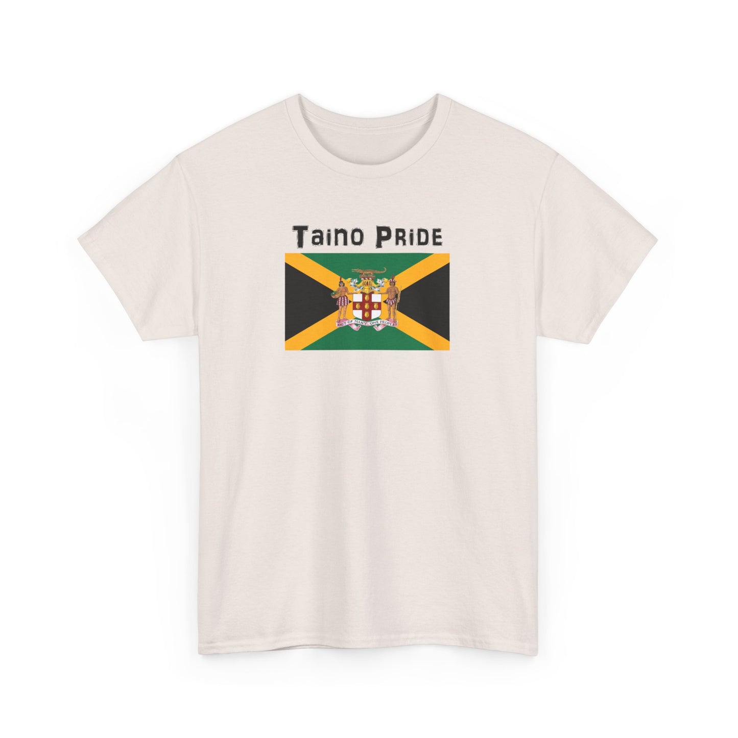 Jamaican Flag Taino Pride, Unisex Heavy Cotton Tee