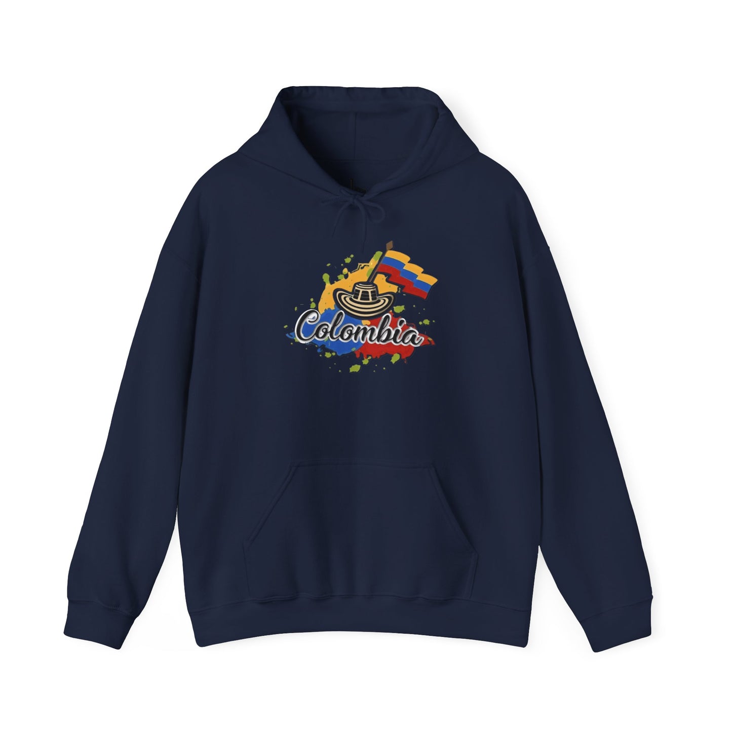 Colombia Unisex Hoodie, Cozy Sweatshirt, Casual Wear, Gifts for Adventures, Pride Apparel, Comfortable Streetwear